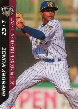 2015 Choice Wisconsin Timber Rattlers #21 Gregory Munoz Front