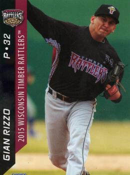 2015 Choice Wisconsin Timber Rattlers #24 Gian Rizzo Front