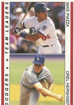 1994 Red Foley #NNO Mike Piazza / Orel Hershiser Front