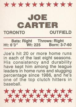 1994 Red Foley #NNO Joe Carter Back