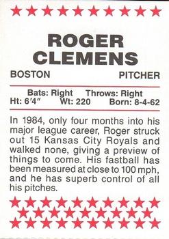 1994 Red Foley #NNO Roger Clemens Back