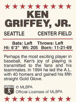 1996 Red Foley #NNO Ken Griffey, Jr. Back
