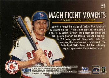 1998 Sports Illustrated World Series Fever - Extra Edition #23 Carlton Fisk Back