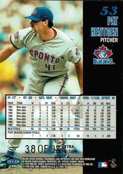 1998 Sports Illustrated World Series Fever - Extra Edition #53 Pat Hentgen Back