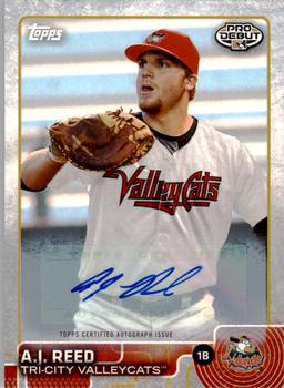 2015 Topps Pro Debut - Autographs #57 A.J. Reed Front