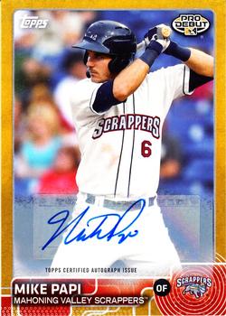 2015 Topps Pro Debut - Autographs Gold #4 Mike Papi Front