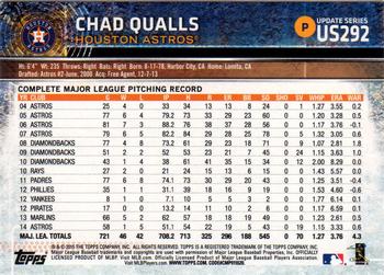 2015 Topps Update #US292 Chad Qualls Back