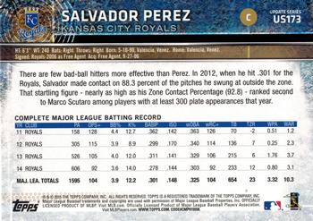 2015 Topps Update #US173 Salvador Perez Back