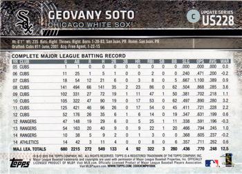 2015 Topps Update #US228 Geovany Soto Back