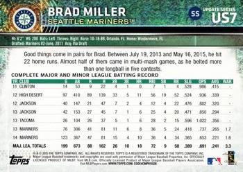2015 Topps Update #US7 Brad Miller Back