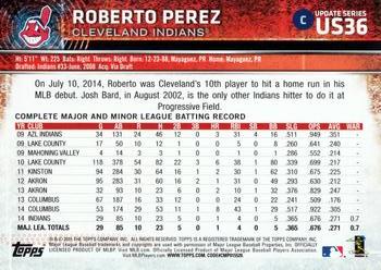 2015 Topps Update #US36 Roberto Perez Back