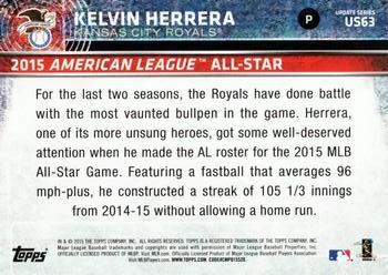 2015 Topps Update #US63 Kelvin Herrera Back