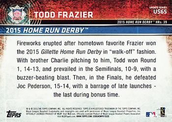 2015 Topps Update #US65 Todd Frazier Back