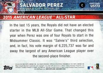 2015 Topps Update #US173 Salvador Perez Back