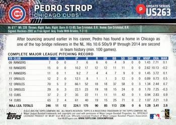 2015 Topps Update #US263 Pedro Strop Back