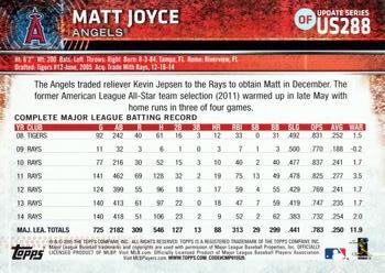 2015 Topps Update #US288 Matt Joyce Back