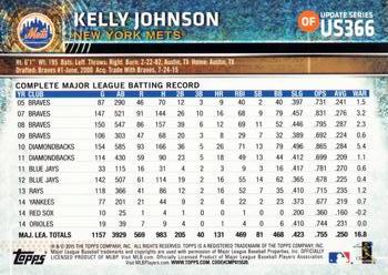 2015 Topps Update #US366 Kelly Johnson Back