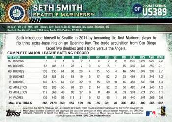 2015 Topps Update #US389 Seth Smith Back
