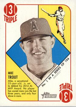 2015 Topps Heritage '51 #1 Mike Trout Front