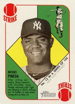 2015 Topps Heritage '51 #13 Michael Pineda Front