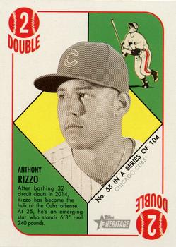 2015 Topps Heritage '51 #55 Anthony Rizzo Front