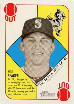2015 Topps Heritage '51 #76 Kyle Seager Front