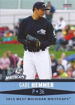 2015 Choice West Michigan Whitecaps #08 Gabe Hemmer Front