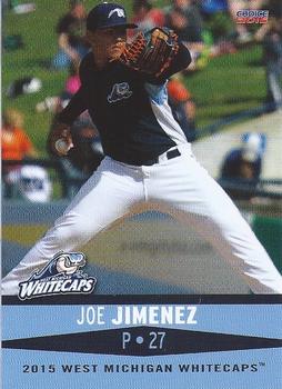 2015 Choice West Michigan Whitecaps #09 Joe Jimenez Front
