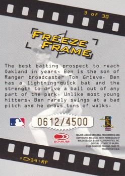 1998 Studio - Freeze Frame #3 Ben Grieve Back