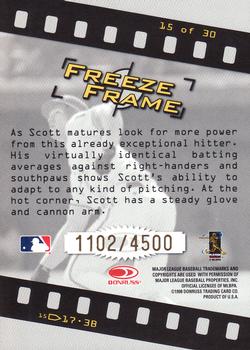 1998 Studio - Freeze Frame #15 Scott Rolen Back