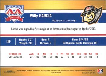 2015 Grandstand Eastern League Top Prospects #NNO Willy Garcia Back