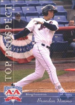 2015 Grandstand Eastern League Top Prospects #NNO Brandon Nimmo Front