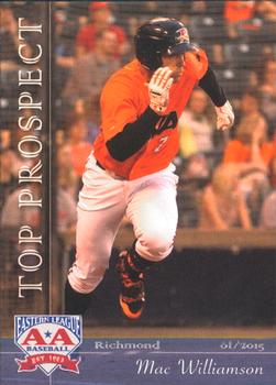 2015 Grandstand Eastern League Top Prospects #NNO Mac Williamson Front