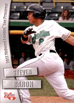 2011 Grandstand Midwest League Top Prospects #NNO Steven Baron Front