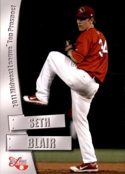 2011 Grandstand Midwest League Top Prospects #NNO Seth Blair Front