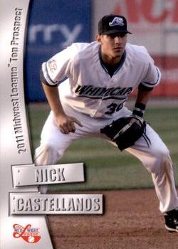 2011 Grandstand Midwest League Top Prospects #NNO Nick Castellanos Front