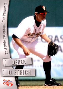 2011 Grandstand Midwest League Top Prospects #NNO Derek Dietrich Front