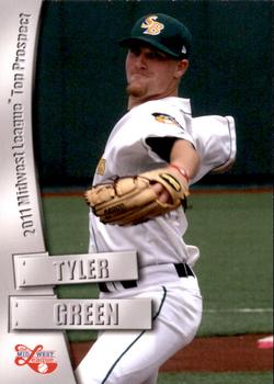 2011 Grandstand Midwest League Top Prospects #NNO Tyler Green Front