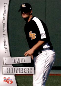2011 Grandstand Midwest League Top Prospects #NNO David Holmberg Front