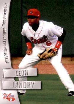 2011 Grandstand Midwest League Top Prospects #NNO Leon Landry Front