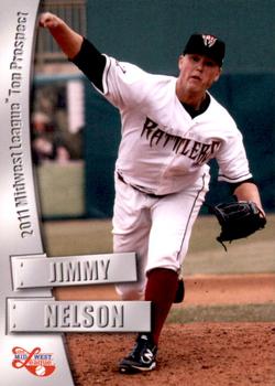 2011 Grandstand Midwest League Top Prospects #NNO Jimmy Nelson Front