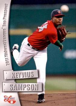2011 Grandstand Midwest League Top Prospects #NNO Keyvius Sampson Front