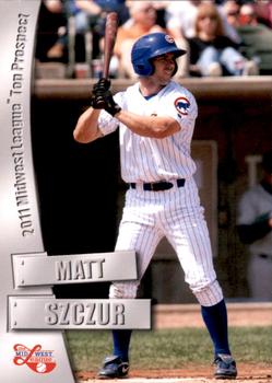 2011 Grandstand Midwest League Top Prospects #NNO Matt Szczur Front