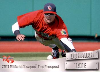 2011 Grandstand Midwest League Top Prospects #NNO Donavan Tate Front