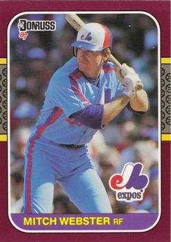 1987 Donruss Opening Day #86 Mitch Webster Front