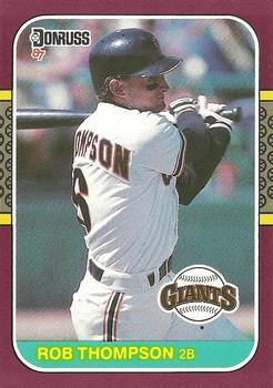 1987 Donruss Opening Day #101 Rob Thompson Front