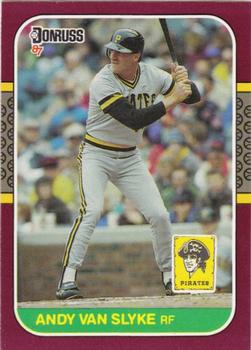 1987 Donruss Opening Day #161 Andy Van Slyke Front