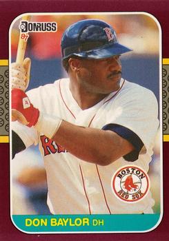 1987 Donruss Opening Day #186 Don Baylor Front