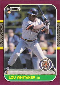 1987 Donruss Opening Day #218 Lou Whitaker Front