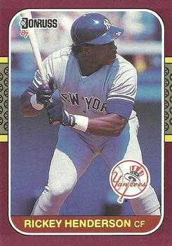 1987 Donruss Opening Day #248 Rickey Henderson Front